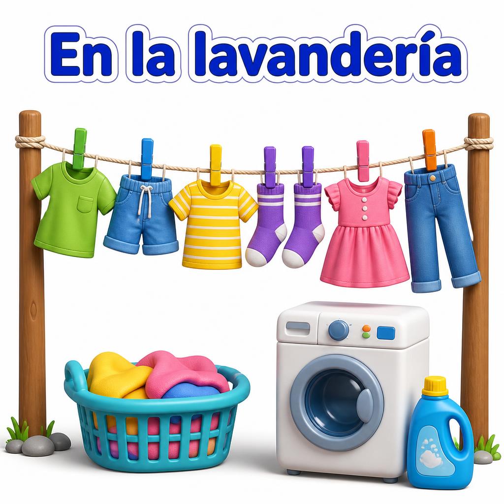 En la lavandería